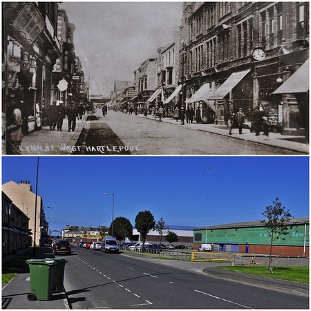 lynn street west hartlepool 1906 and 2014