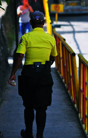 yellow traffic cop