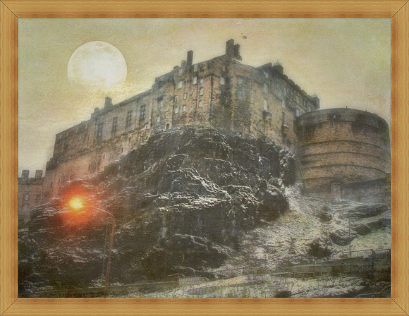 moon over the castle