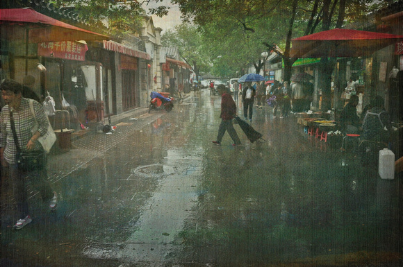 hutong in the rain