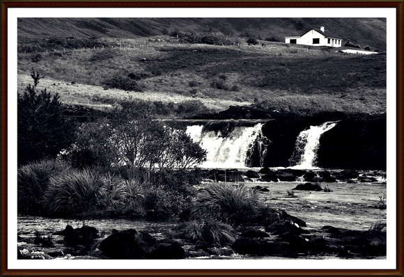 waterfall outside letterfrack connemara