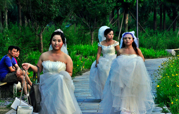three brides...