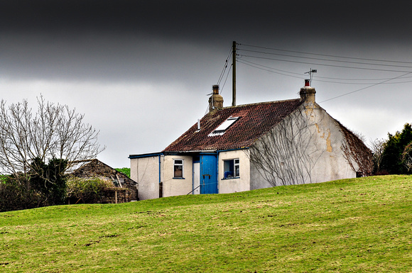 cottage on a hill